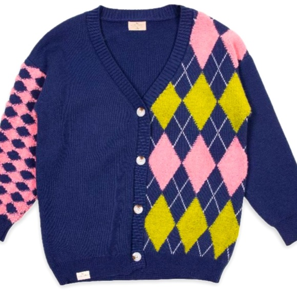 Plaid Cardigan Diamond Cardigan Simply Southern Oversized XL NWT - Picture 7 of 16